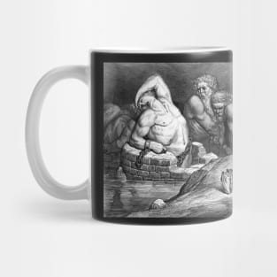 The Titans and Giants in Hell - Dante's Inferno -Gustave Dore Mug